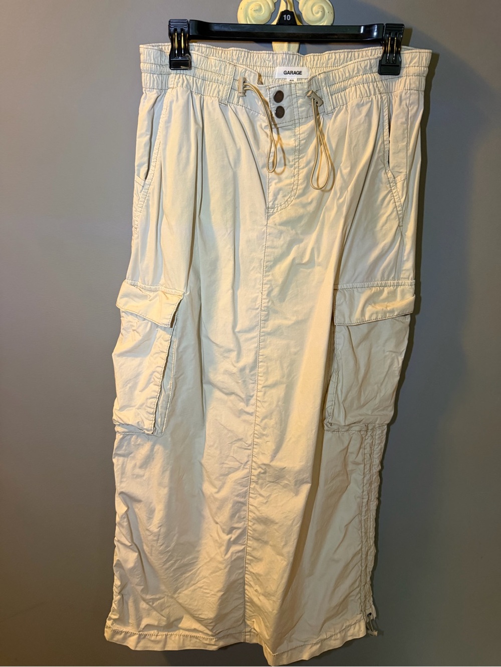 Garage Men's Cargo Pants in Creamy Beige